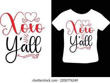 Xoxo Y'all svg design file