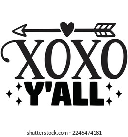 xoxo y'all t shirt design