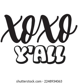 xoxo y'all t shirt design