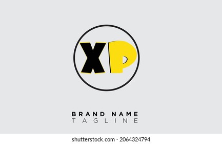 XP Alphabet Letters Iniciales Logo Monograma PX, X y P