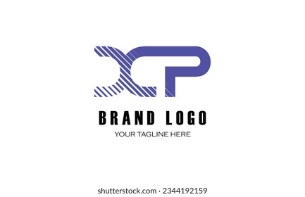 marca XP, creativa, empresa de diseño de forros, diseño de logotipo BLUE.