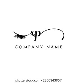 XP-Logo-Logo-Wimpern-Vektorgrafik modern