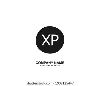 XP initial logo template vector