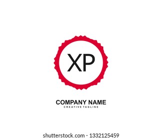 XP initial logo template vector