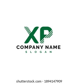 Diseño del logotipo de la letra XP. Ilustración de vectores con logotipo de letra XP - Vector