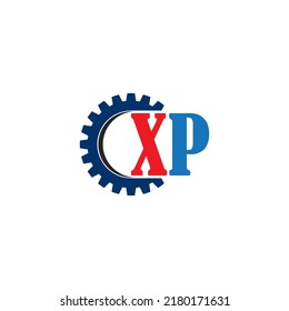 logotipo de la letra XP. plantilla de diseño de ilustración vectorial.