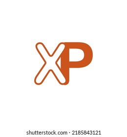 XP letter logo. vector illustration symbol design.