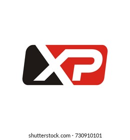 XP logo initial letter design template vector