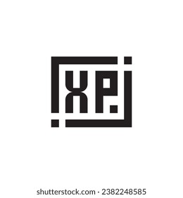 XP minimalist geometric symbol logo in high quality professional design that will print well across any print media