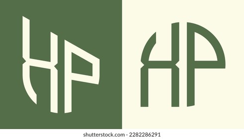 XP modernes Logo-Design, Vektorbündel mit Anfangsbuchstaben. Es ist geeignet, für welche Firma oder Marke diese anfänglich gegründet wird.