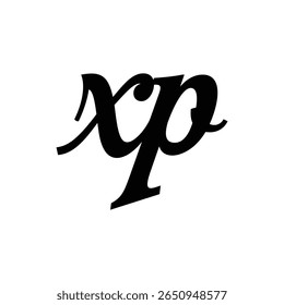 design de logotipo minimalista moderno xp que combina simplicidade e elegância, ideal para empresas que buscam uma identidade de marca limpa, profissional e duradoura em plataformas digitais e de impressão.