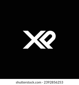XP o PX carta abstracta sobresaliente negocio profesional impresionante marca artística empresa de diferentes colores ilustración diseño logotipo.