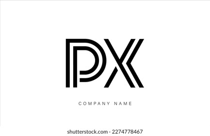 XP, PX, Abstract Letters Logo Monogram