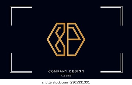 XP, PX, logotipo de las letras abstractas Monograma