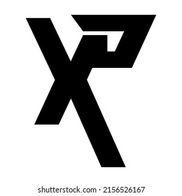 XP and PX simple letter design icon logo