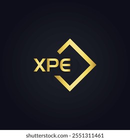 XPE logo. X P E design. White XPE letter. XPE, X P E letter logo design.