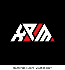 XPM triangle letter logo design with triangle shape. XPM triangle logo design monogram. XPM triangle vector logo template with red color. XPM triangular logo Simple, Elegant, and Luxurious design.