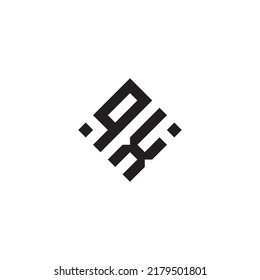 XQ abstract geometric concept logo in high quality professional design that will be best for street style