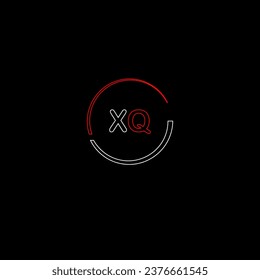 XQ creative modern letters logo design template