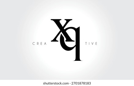 XQ  Elegant Serif Monogram Logo – Luxury Lowercase Typographic Lettermark for Modern Branding