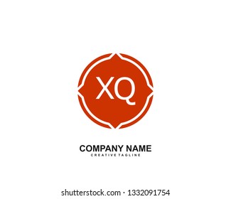 XQ initial logo template vector