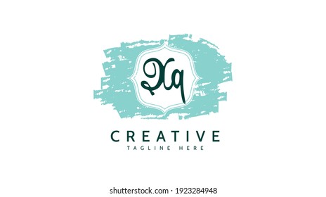 XQ-Initialen, Logo-Vektorgrafik