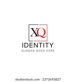 XQ letter logo creative design with vector graphic XQ simple and modern logo