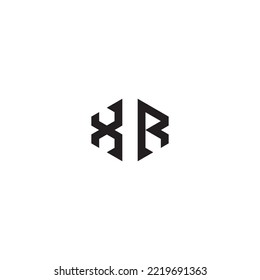 Concepto abstracto de XR en un diseño profesional de alta calidad que se imprimirá en cualquier medio de impresión