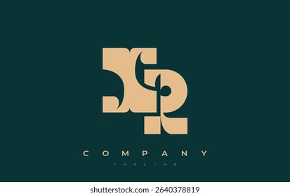XR Abstract Geometric Logo Design. Modern and elegant logo design with simplistic typography elements, showcasing branding excellence.