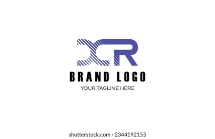 marca XR, creativa, empresa de diseño de forros, diseño de logotipo BLUE.