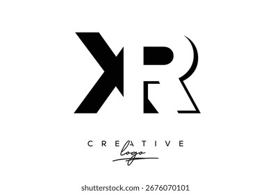 Logotipo creativo minimalista de espacio negativo de XR con monograma moderno para marca y logotipo de marca comercial con letras iniciales Diseño de logotipo para marca.
