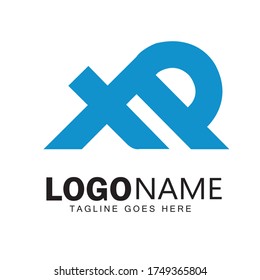 Diseño del logotipo de la ilustración XR e icono del vector