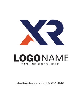 XR illustration logo design and vector icon