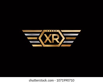 XR initial box letter design