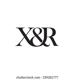 X&R Initial logo. Ampersand monogram logo