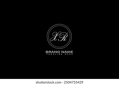 Diseño creativo del logotipo de la letra XR. Diseño único XR