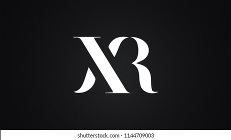 XR Letter Logo Design Template Vector