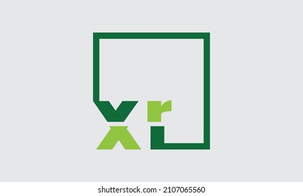 XR Letter Logo Design Template Vector