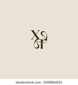 XR letter luxurious concept elegant wedding dynamic line monogram logo