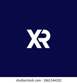 XR letters logo design, vector