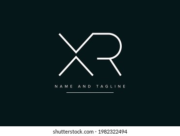 XR or RX Abstract initial monogram letter alphabet logo