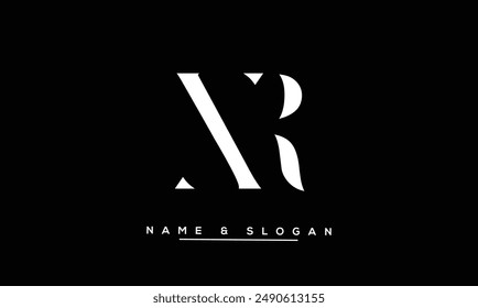 Monograma del logotipo de las letras Abstractas de XR, RX