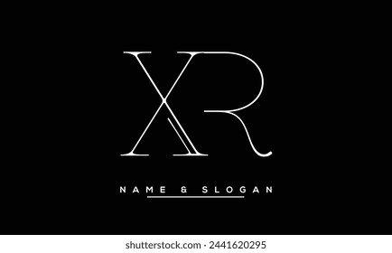 XR, RX, X, R Abstract Letters Logo Monogram