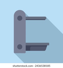 Xray bed equipment icon flat vector. Clinic veterinary. Theater operating client
