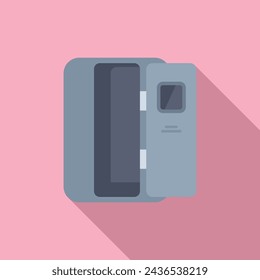 Xray examination room icon flat vector. Medical department. Care health human