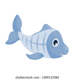 Xray Fish - Vector Cartoon Underwater Animal.