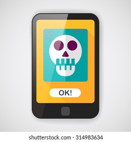 x-ray flat icon with long shadow,eps10