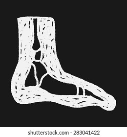 x-ray foot doodle