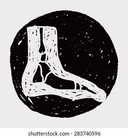 x-ray foot doodle