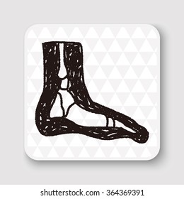 x-ray foot doodle